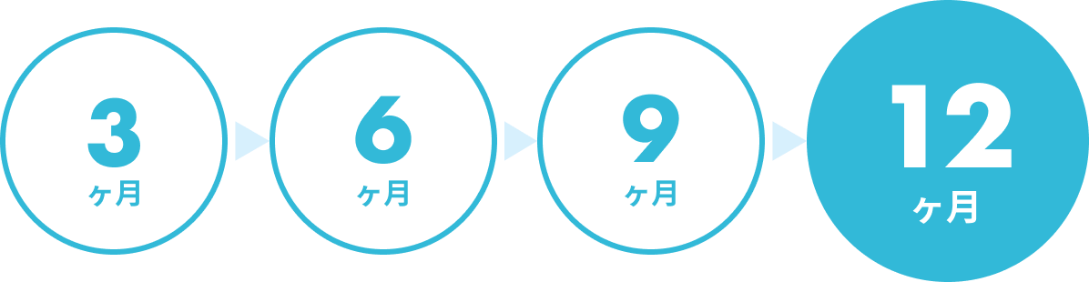 12ヶ月後